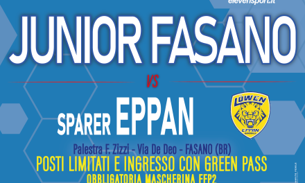 Junior Fasano-Eppan, disposizioni relative all’ingresso del pubblico