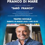 Franco Di Mare a Fasano sabato 19 marzo