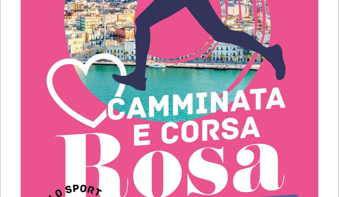 Tutto pronto per la I Edizione della “Camminata e Corsa Rosa”, appuntamento domani a Brindisi partendo dalla palestra della Boxe Iaia
