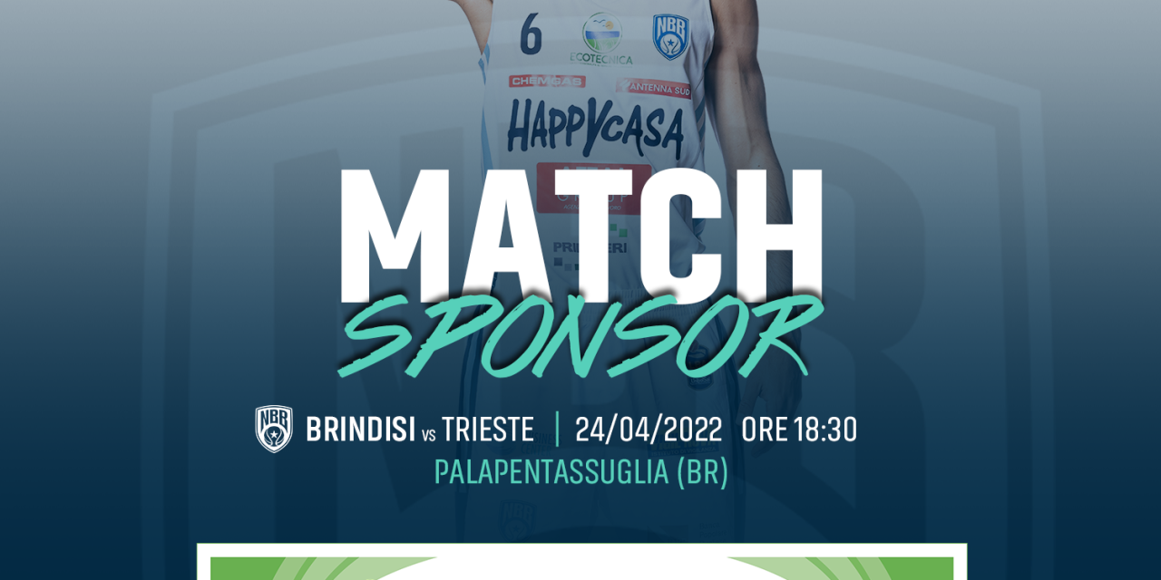 Happy Casa Store match sponsor Brindisi-Trieste