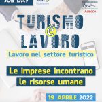 «Turismo è lavoro», 24 aziende al Job day del 19 aprile