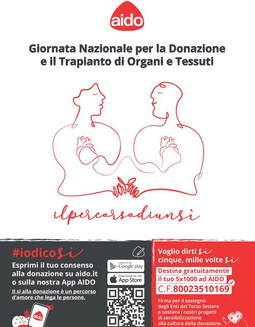Aido Brindisi, domenica 24 aprile è la Giornata Nazionale della Donazione e del Trapianto. Le iniziative del Gruppo Comunale “Marco Bungaro” nel capoluogo e a Mesagne