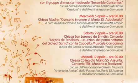 A Ceglie Messapica parte la terza edizione della rassegna “Musiche Di Passione”