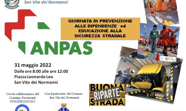 A San Vito dei Normanni  la prima tappa regionale del programma “BuonaSTRADA”: giornata di prevenzione alla sicurezza stradale
