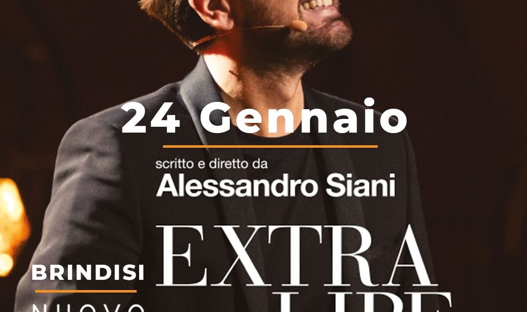 Alessandro Siani torna al Verdi con “Extra Libertà Live Tour”