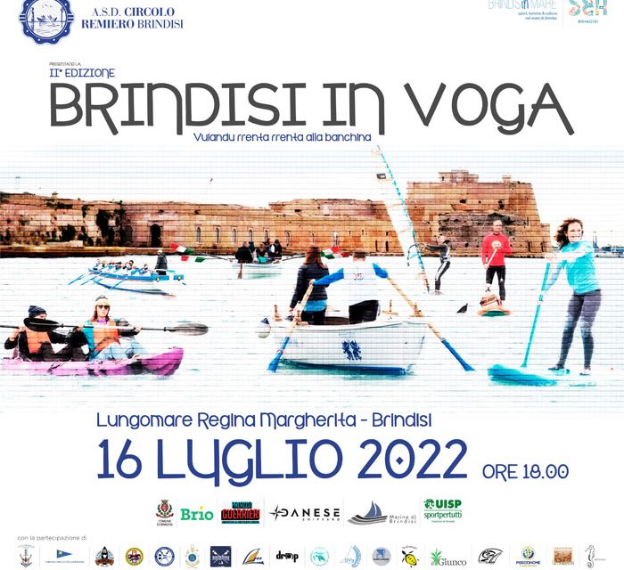 Brindisi in Voga II edizione, sabato 16 luglio nel porto interno “Vuiandu rrenta rrenta alla banchina”