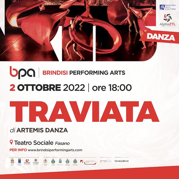 Brindisi Performing Arts, tappa a Fasano con «Traviata»