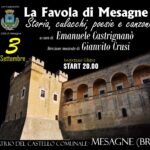 Emanuele Castrignanò racconta la “favola di Mesagne”, sabato 3 settembre nell’atrio del Castello
