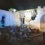 Esplosione a seguito fuga di gas, abitazione sventrata ad Ostuni, quattro feriti