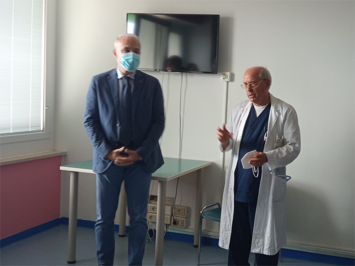 Brindisi, nell’ospedale Perrino il laboratorio di Ecocardiografia dedicato a Ermanno Angelini e quello di Emodinamica a Raffaele Rollo