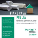 Piano Casa Puglia, il 4 ottobre incontro pubblico a Fasano