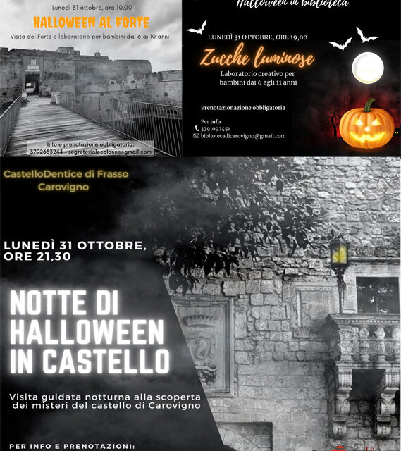 Lunedì 31 ottobre tre appuntamenti da “brivido” nei castelli di Brindisi e Carovigno per la giornata più spaventosa dell’anno
