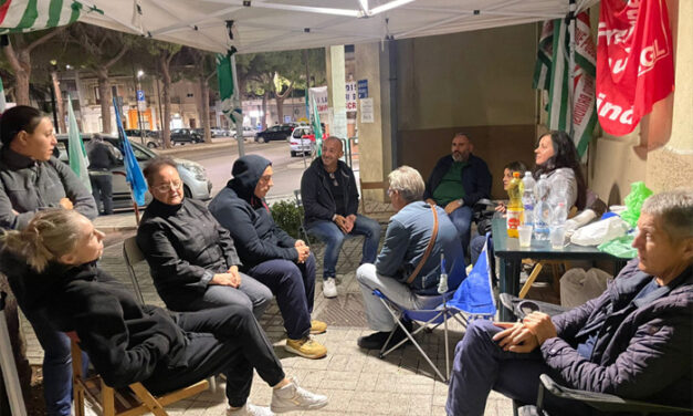 Vicenda Sanitaservice, i sindacati: “L’audizione in Regione Puglia solo un primo passo, il presidio continua fino a risoluzione concreta”