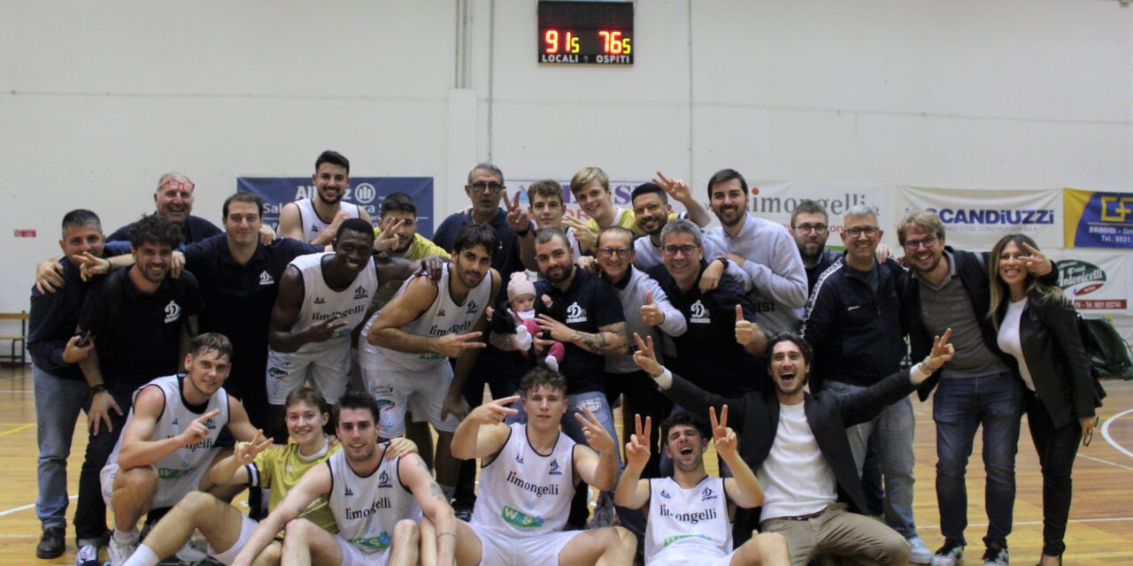Dinamo Basket Brindisi,  vittoria contro Molfetta