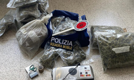 Oltre 7 chili di marijuana pronta per lo spaccio nella sua casa al rione Paradiso di Brindisi, arrestato un 49enne