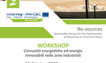 A Brindisi worshop sul tema “Comunità energetiche ed energie rinnovabili nelle aree industriali”