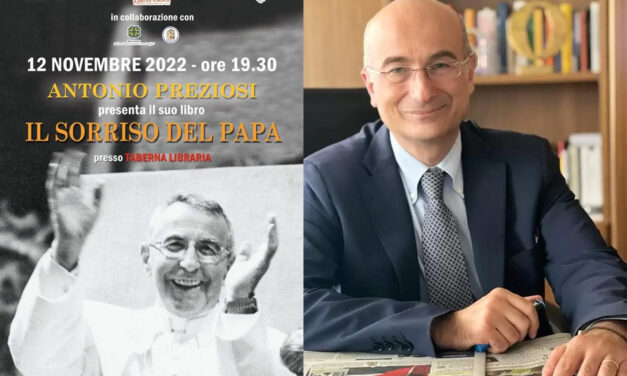 Il sorriso del Papa, alla Taberna Libraria di Latiano Antonio Preziosi, direttore di Rai Parlamento, presenta il suo libro su Giovanni Paolo I