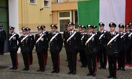 Carabinieri Brindisi, giuramento di fedeltà alla Repubblica Italiana dei Vice Brigadieri neo promossi