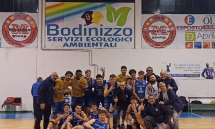 Dinamo Basket Brindisi dilaga e conquista il secondo posto: a Vieste è vittoria per 45-83