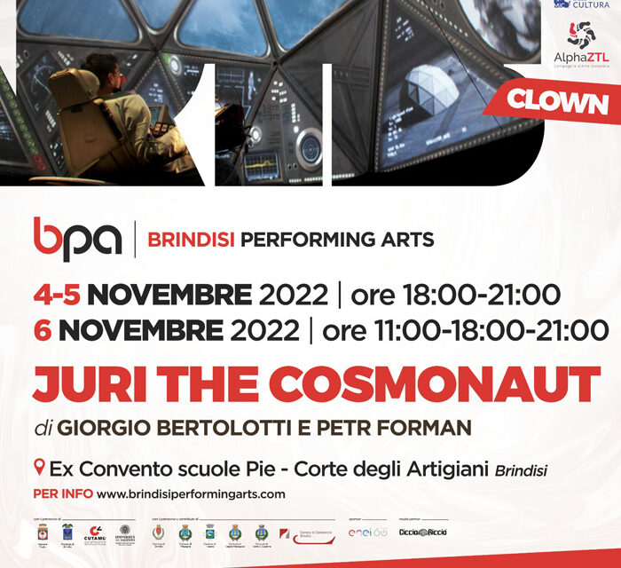 Brindis Performing Arts, il prossimo appuntamento, dal 4 al 6 novembre, è un viaggio nello spazio con “Juri the Cosmonaut”