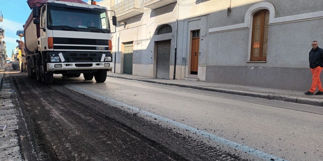 Francavilla Fontana, lavori di rifacimento dell’asfalto di via San Francesco