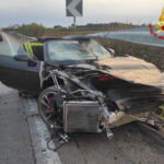 Spaventoso incidente sulla SS613 in direzione Lecce, auto distrutta e conducente in ospedale