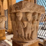 Il “capitello della danza” restaurato e riposizionato all’entrata del museo “Ribezzo” di Brindisi