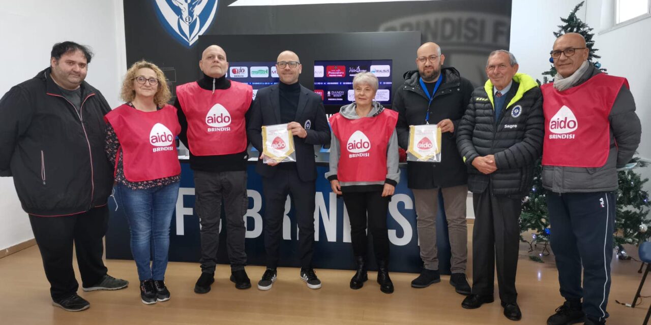 Aido Brindisi e Brindisi Football Club insieme per la sensibilizzazione sulla donazione Organi