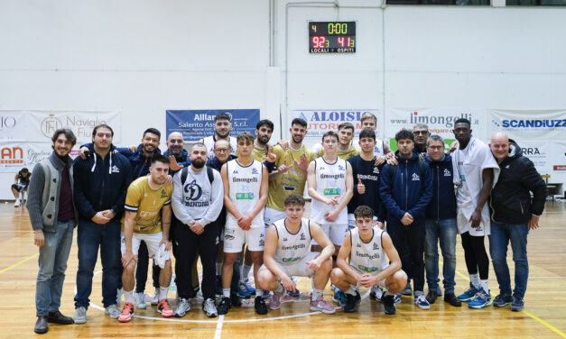 Dinamo Basket Brindisi travolge Trani e raggiunge Lucera in testa alla classifica