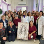 Pta di San Pietro Vernotico, le pazienti della Senologia donano un quadro dell’artista Arianna Margiotta