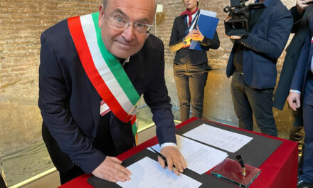 Il sindaco Riccardo Rossi firma a Roma il protocollo per la candidatura  dell’antica Via Appia a patrimonio Unesco