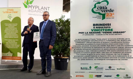 Il sindaco riceve a Milano il Premio nazionale “La Città per il Verde” per il  recupero del Bosco Tommaseo