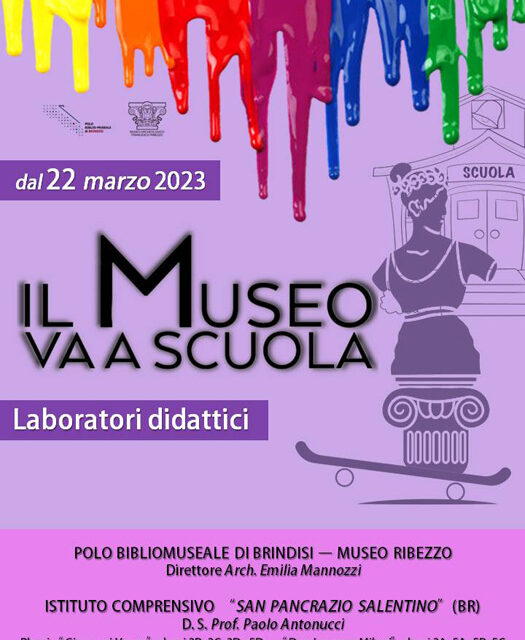 Il Polo Biblomuseale di Brindisi avvia il progetto didattico educativo “Il Museo va a Scuola”