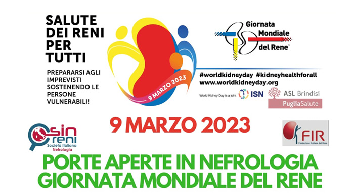 Giornata mondiale del rene: iniziative a Brindisi e a Francavilla Fontana