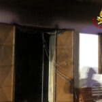 Oria, incendio in una villa in contrada Monteverde, pompieri e carabinieri sul posto