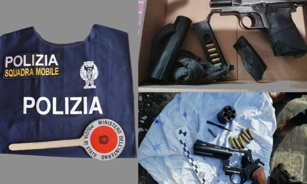 Una pistola Beretta in casa, arrestato un 33enne nel rione Sant’Elia, trovato anche un revolver sul terrazzo del condominio
