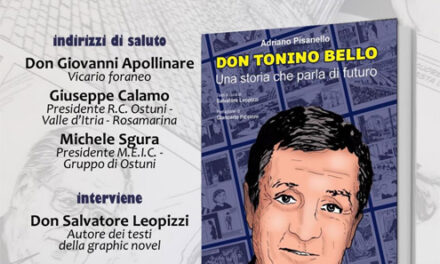 Ricordo a fumetti di Don Tonino Bello a Ostuni a 39 anni dalla scomparsa, con Rotary e MEIC