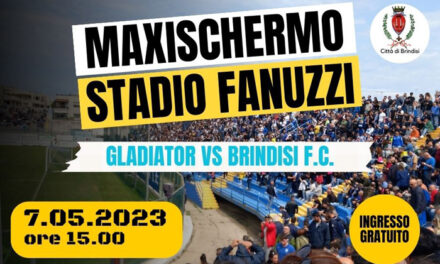 Maxischermo allo stadio Fanuzzi per il prossimo match del Brindisi Football  Club