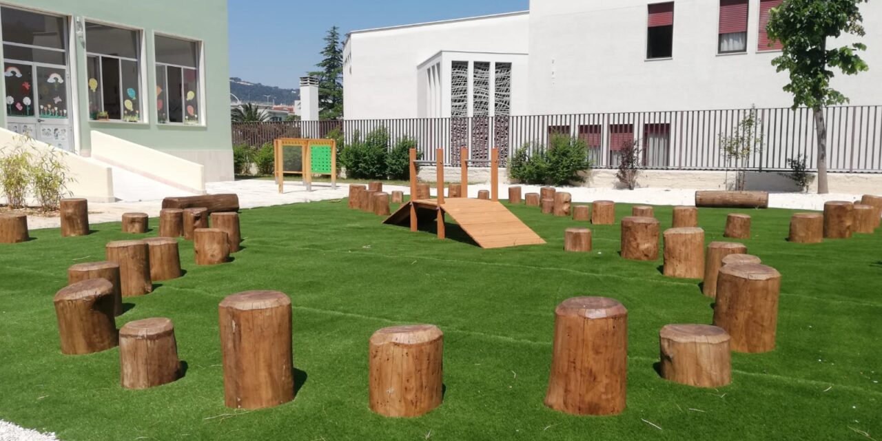 Scuola dell’Infanzia «Pietro Nenni», ecco il nuovo giardino per una didattica all’aria aperta