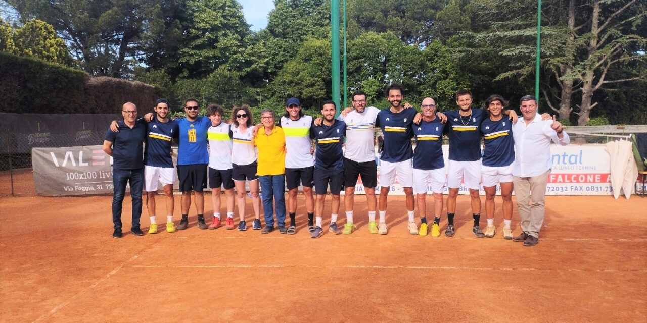 Il C.T “Dino De Guido” Mesagne centra la promozione in serie B1 maschile tennis
