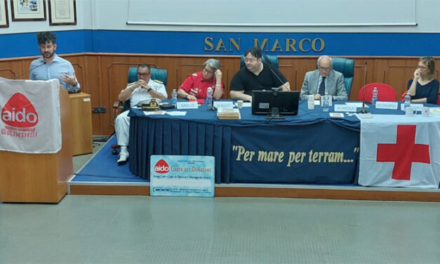 Convegno su Donazione Organi e sangue nella Caserma “Carlotto” del Battaglione San Marco a cura di Aido e CRI Brindisi