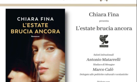 “L’estate brucia ancora”, mercoledì 28 giugno Chiara Fina presenta a Mesagne il suo romanzo