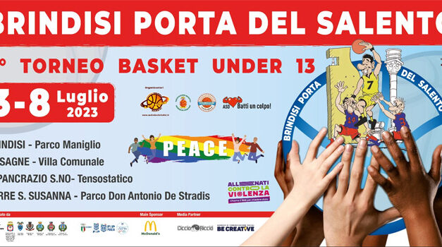 Tutto pronto per il 9° Torneo Basket under 13 “Brindisi Porta del Salento”