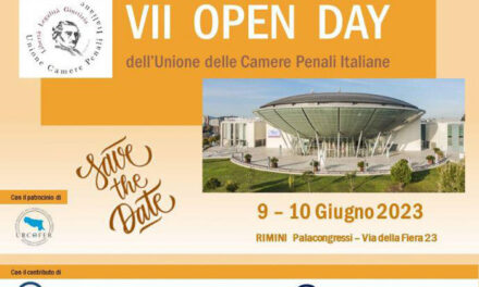 La Camera Penale di Brindisi protagonista del VII Open Day dell’Unione delle Camere Penali Italiane di Rimini in programma il 9 e 10 giugno