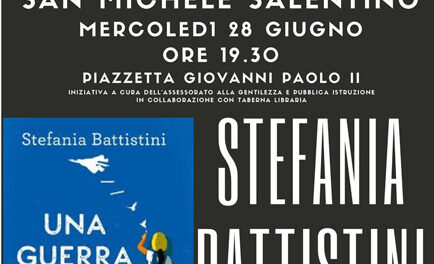 San Michele Salentino, il 28 giugno l’inviata di guerra di RaiUno Stefania Battistini presenta il suo libro “Una guerra ingiusta”