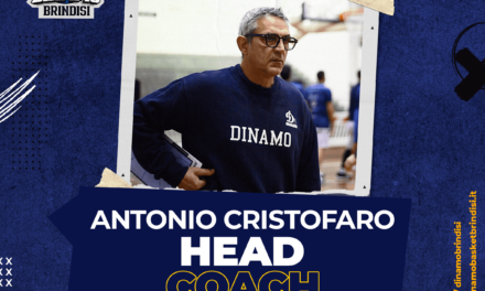 Antonio Cristofaro sarà il coach della Brain Dinamo Brindisi fino al 2025