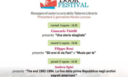 Ad Agosto torna il Taberna Book Festival, tre appuntamenti con Giancarlo Visitilli, Filippo Boni e Andrea Spiri