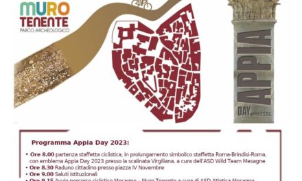 Domenica 1 ottobre torna l’Appia Day, Mesagne celebra la Regina Viarum