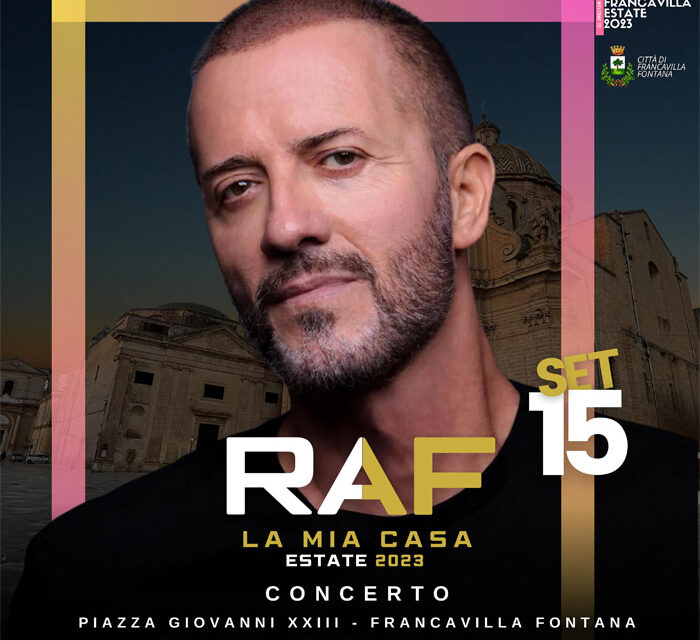 Raf in concerto a Francavilla Fontana venerdì 15 settembre