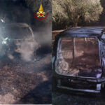 Fiat Panda priva di motore e interni a fuoco nelle campagne di San Pietro Vernotico